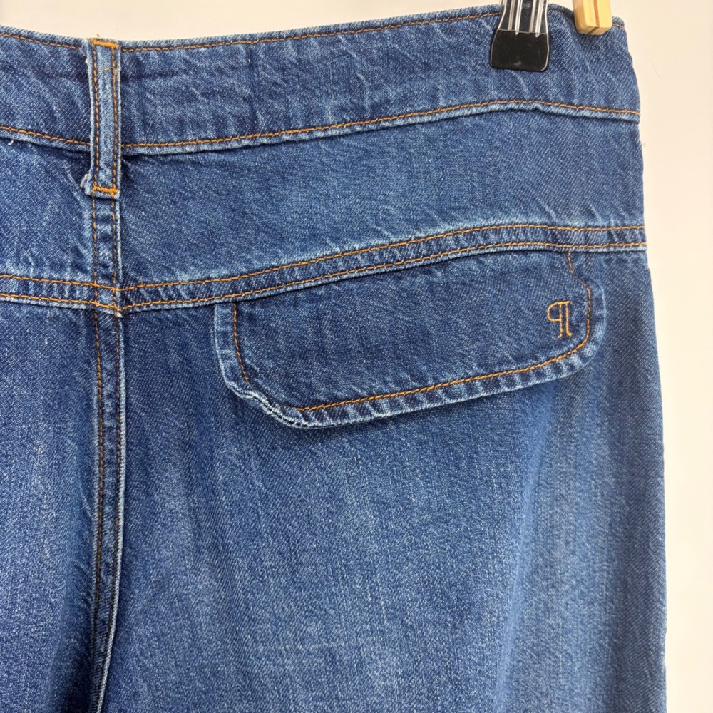Pilcro Anthropologie High Rise Wide Leg Jeans 30 Medium Wash Cotton Boho Chic - Picture 6 of 16
